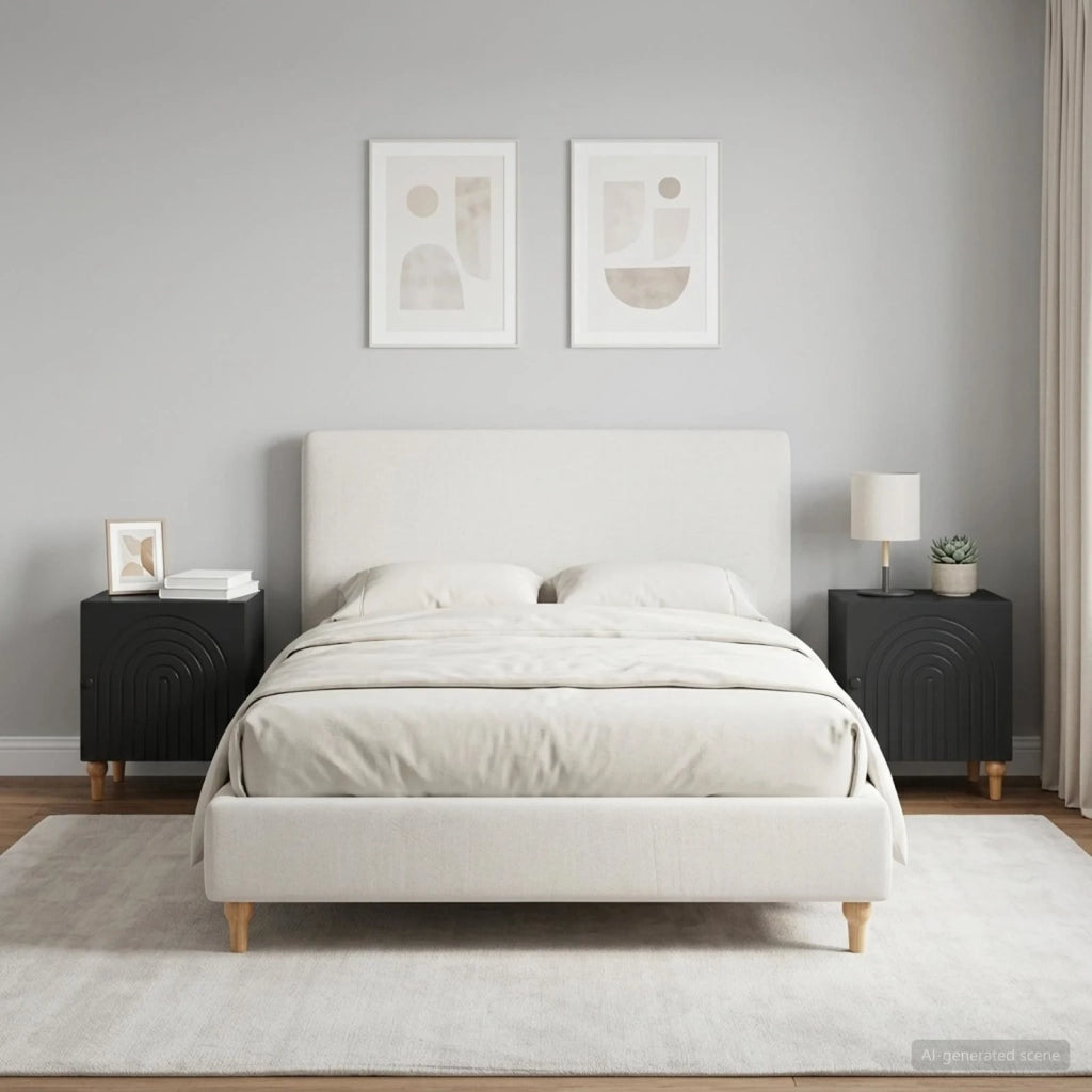 Armadio da Notte 2 pcs Nero 43 x 34,5 x 50 cm 894108