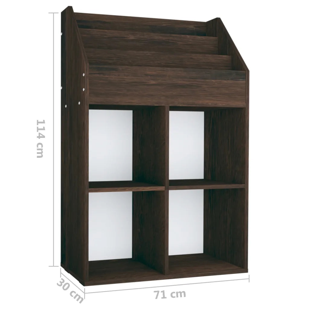 Portariviste per Bambini Rovere Fumo 71x30x114 cm Multistrato CFW5136077