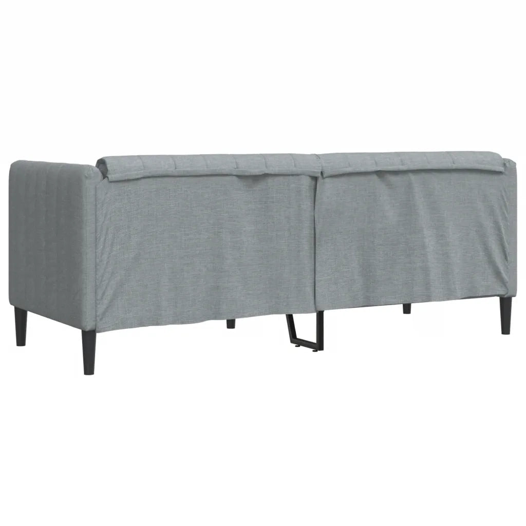 Divano a 2 Posti-Sofa 2 Posti Grigio Chiaro in Tessuto 734319