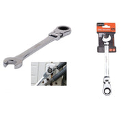 Trade Shop - Chiave A Cricchetto Combinata 16mm Testa Pieghevole Cromo Vanadio Utensile 91737 -