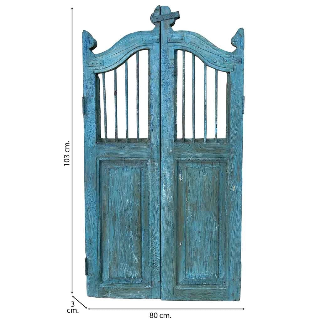 Porta in legno artigianale 80x3x103h cm