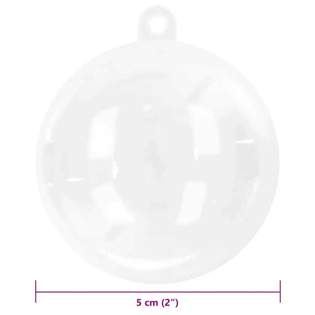 Set di Palle di Natale 200 pz-Decorazioni natalizie Trasparente ? 5 cm