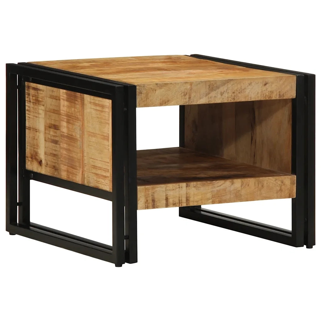 Tavolino da salotto | Tavolino da caff¨¨ | Tavolino da Soggiorno 50x50x38 cm Legno Massello di Mango Grezzo