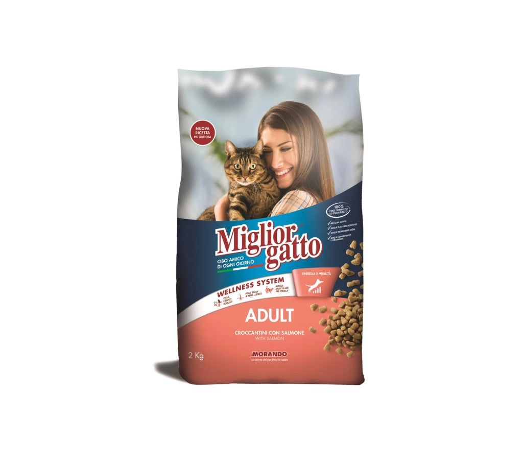 MIGLIOR GATTO CROCCANTINI CON SALMONE 2 KG