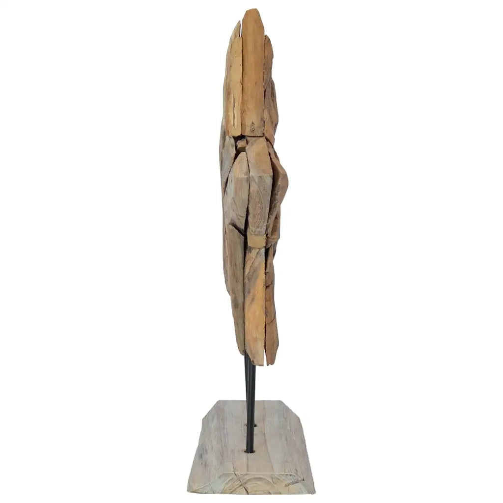 Stella di Natale-Decorazioni natalizie Marrone 45 x 5 x 60 cm Legno di teak solido