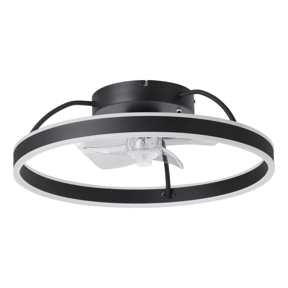 Plafoniera con Ventilatore Aperto Nero Marinella Eglo