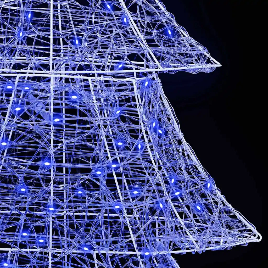 Albero di Natale con 240 LED-Luci decorative natalizie Blu 180 cm Acrilico 162857