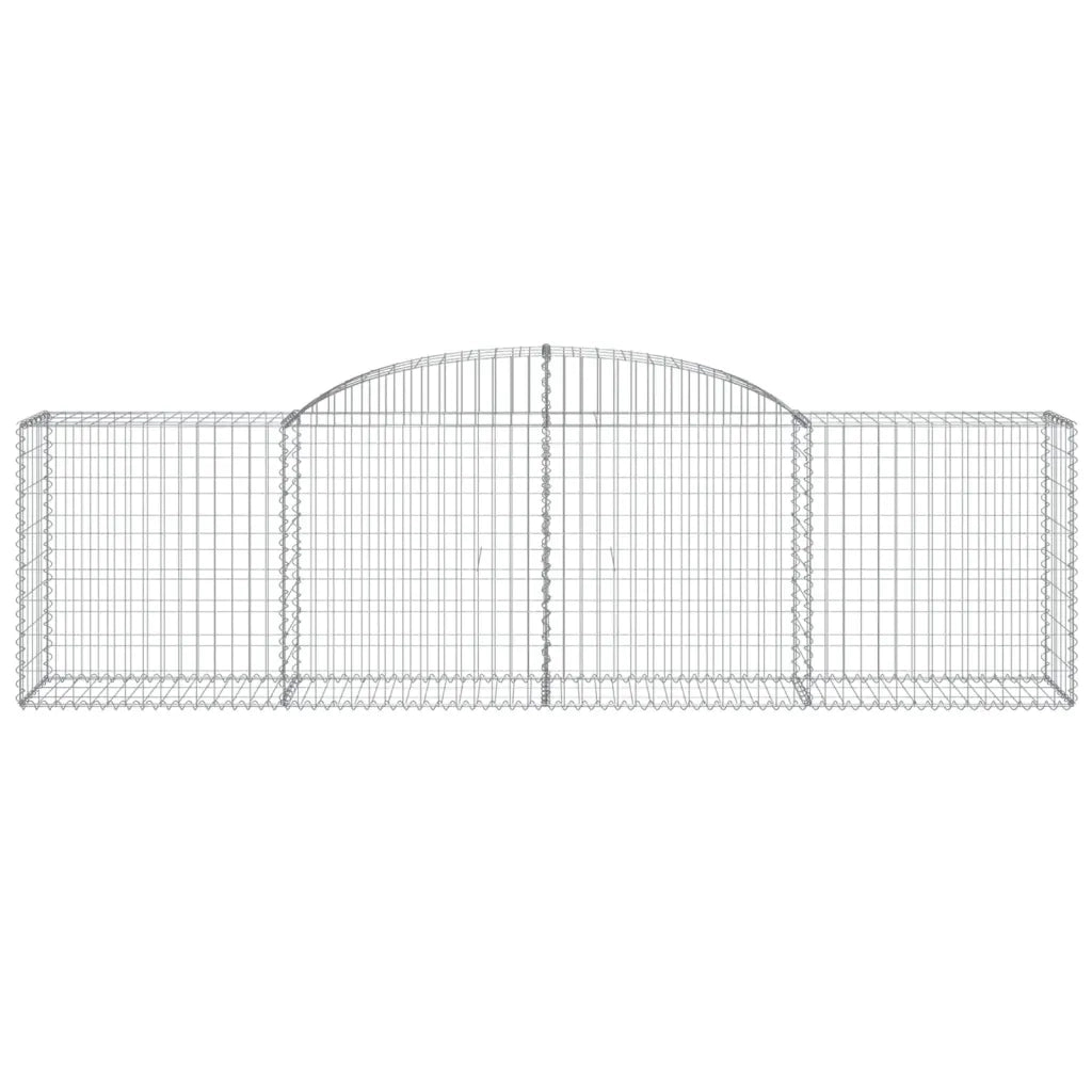 Cesti Gabbioni ad Arco 13 pz 300x50x80/100 cm Ferro Zincato 3146694