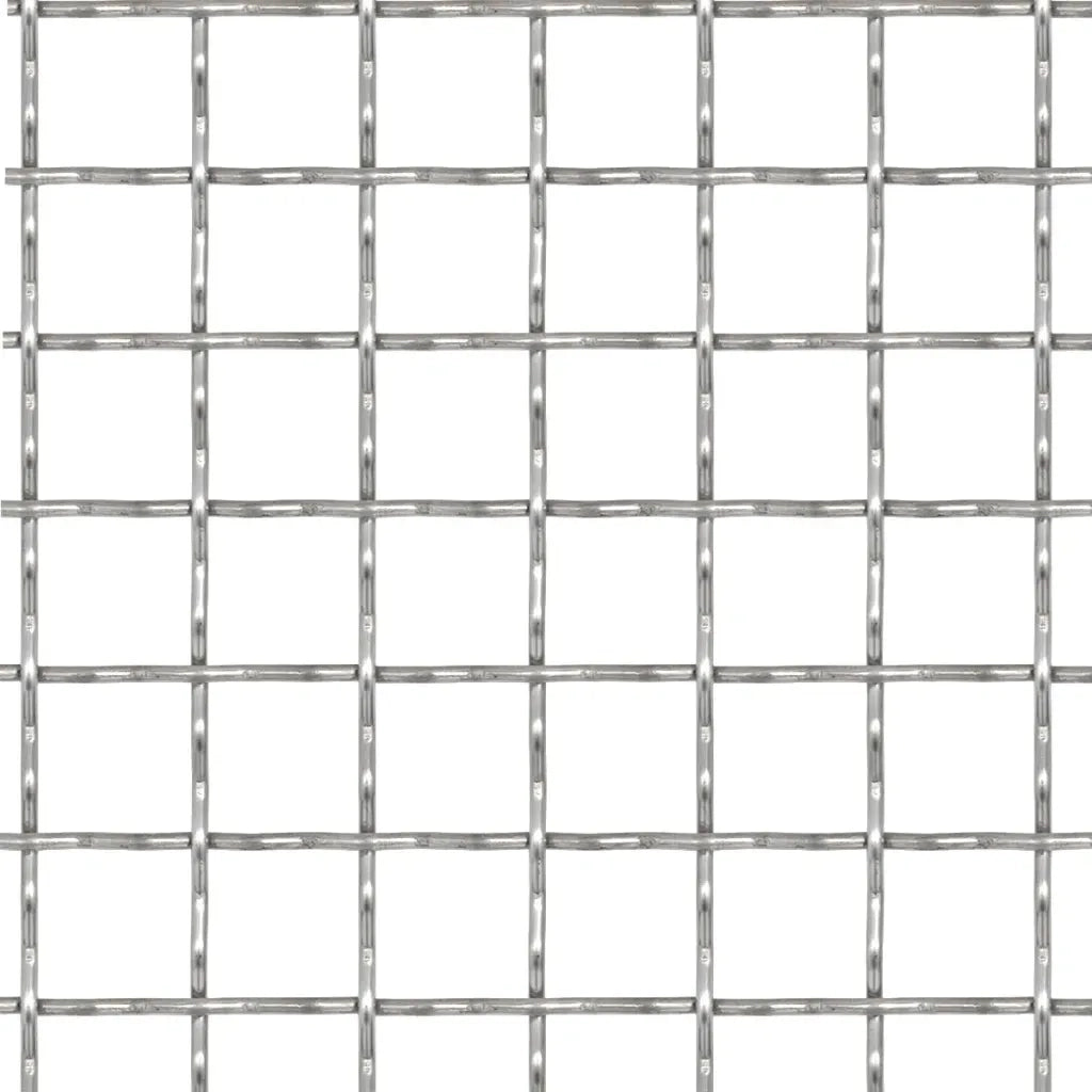 Recinzione da Giardino | Recinzione in Rete Modulare in Acciaio Inox 50x50 cm 11x11x2 mm