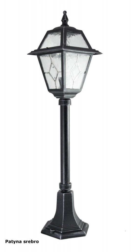 Lampada esterna da terra retrò 80cm E27 nera IP43 SU-MA