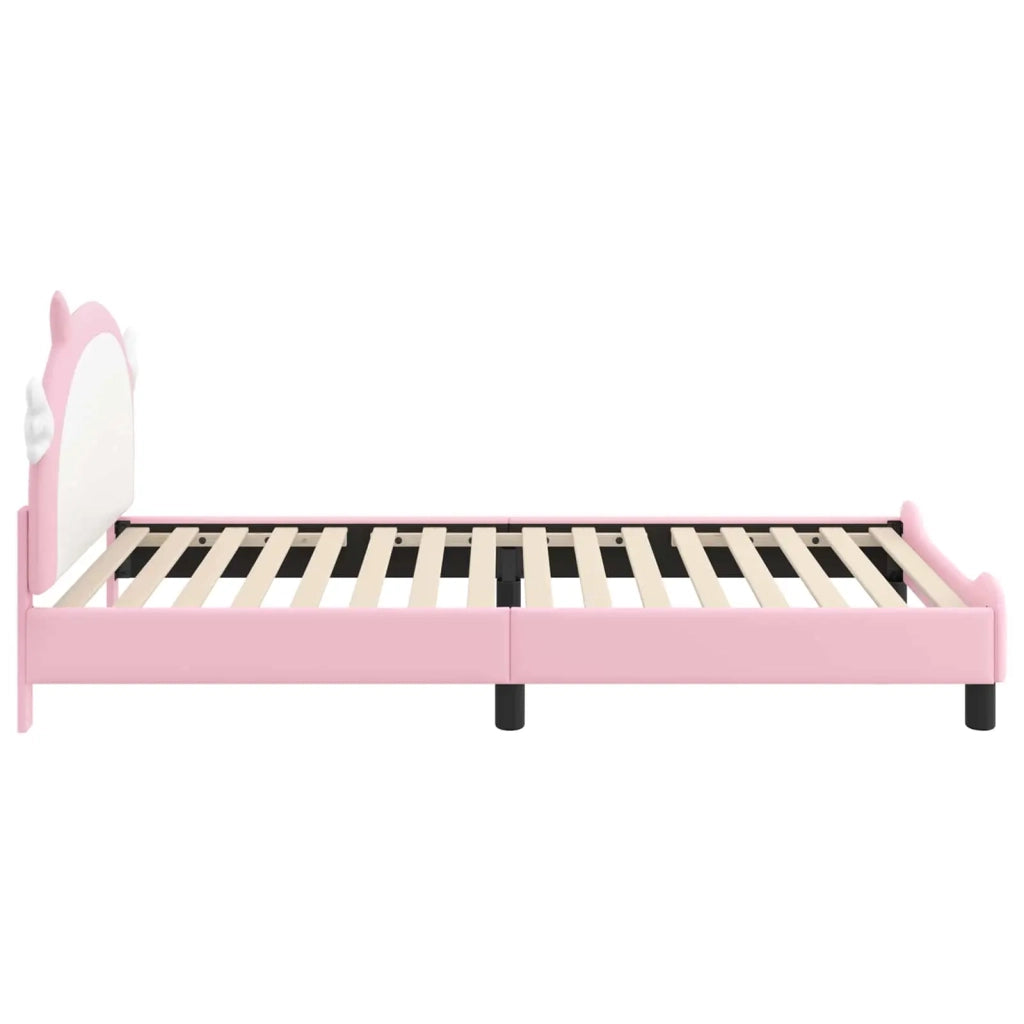 Struttura letto bambini con testata-Giroletto per bambini Rosa 80 x 200 cm PU 326474