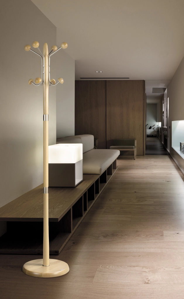 Attaccapanni Herdasa legno di faggio finitura rovere 180x37x37
