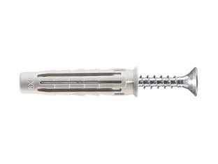 TASSELLO IN NYLON CON VITE TSP PZ PA 6 T6/VA- - ø mm.10x50 - 25 pezzi ELEMATIC