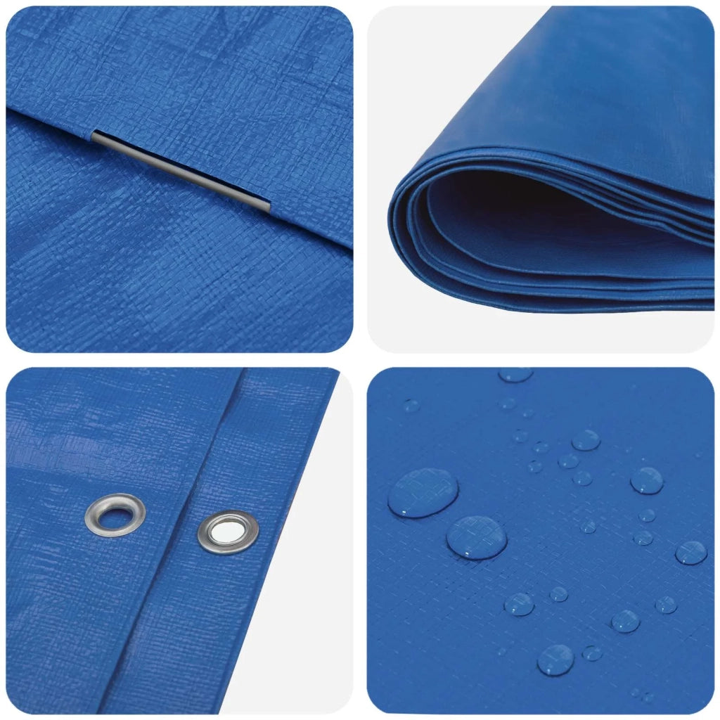Telo con Occhielli Blu 6 x 8 m 260 gsm PE 42039521