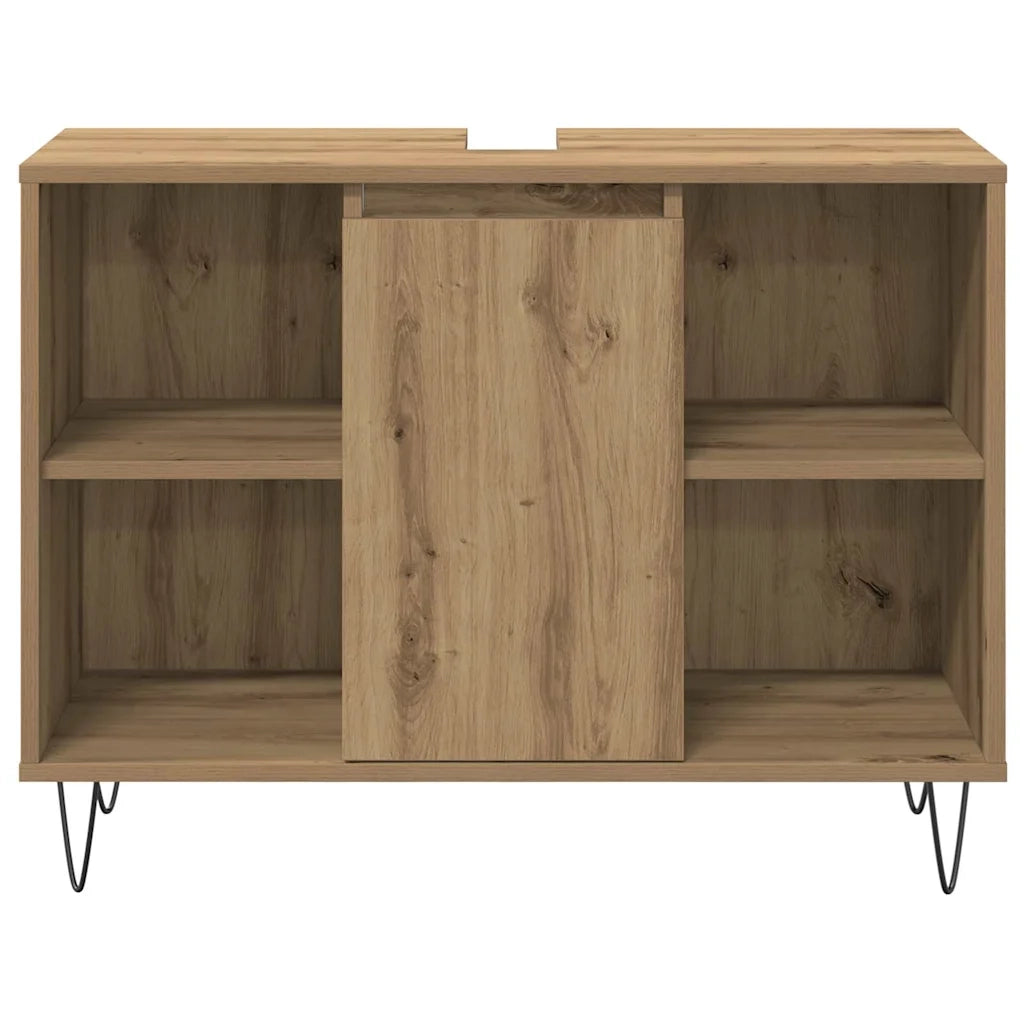 Set di mobili per il bagno con porta 3 pcs Rovere artigianale