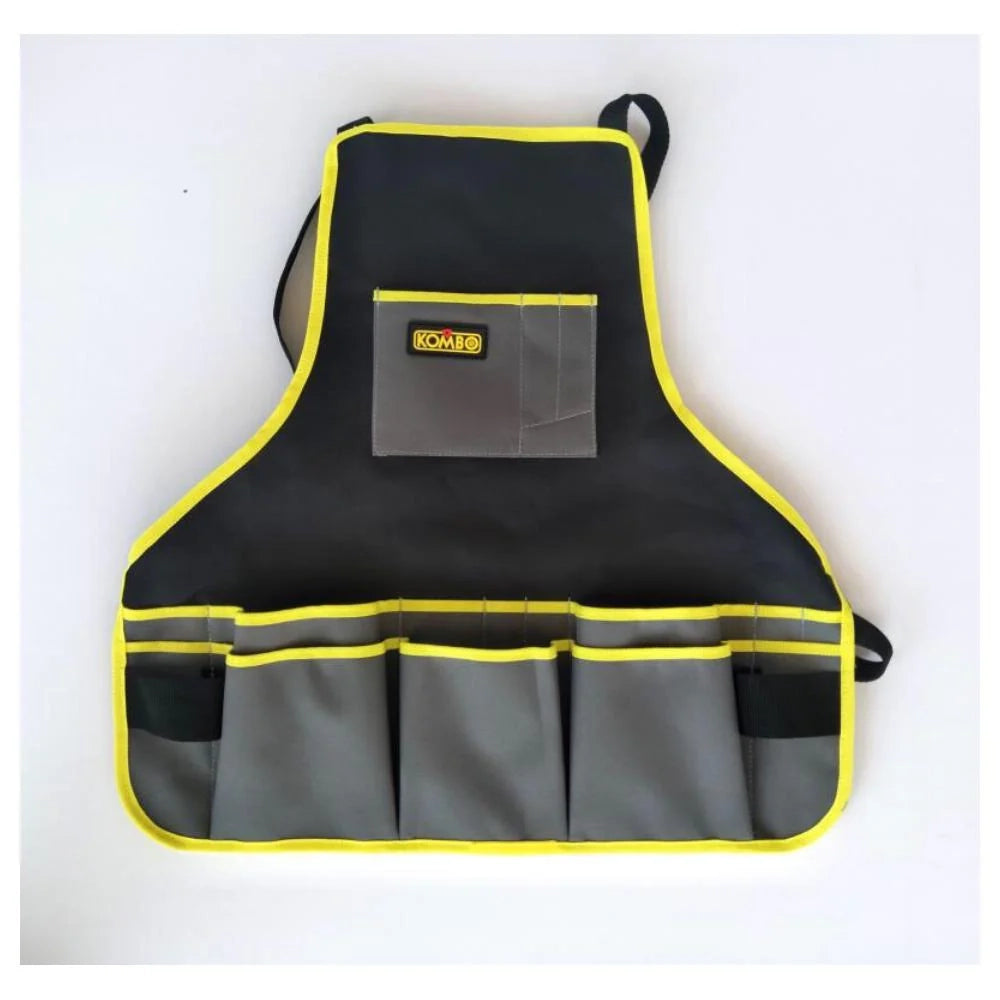 KOMBO Grembiule Portautensili 2 asole portamartello/6 tasche inserti grandi/5 medie