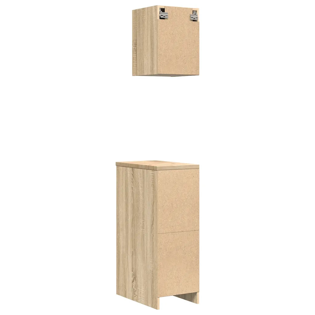 Armadi da Garage 2 pz Rovere Sonoma in Legno Multistrato CFW2099582