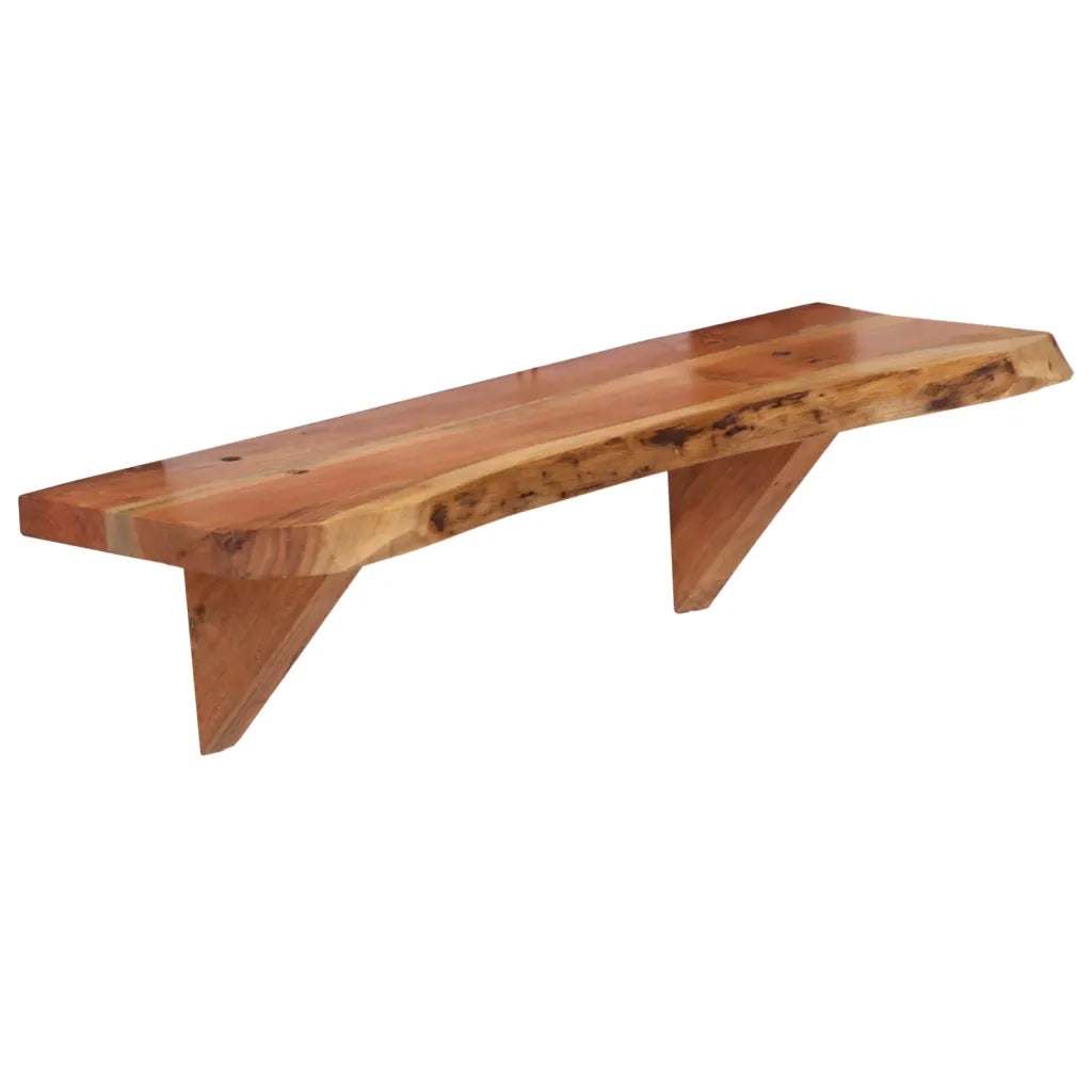 2 pz Mensole | Ripiano | Scaffale 60x20x18 cm in Legno Massello di Acacia