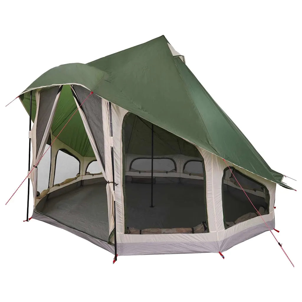 Tenda Tipi con tetto-Tenda da campeggio Verde 404 x 370 x 270 cm taffet¨¤