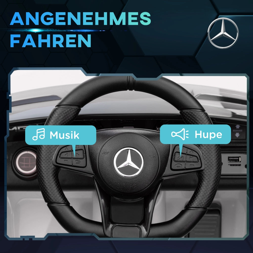 Auto Elettrica per Bambini Mercedes ¨C Xylo ¨C Bianco con Telecomando Luce e Musica