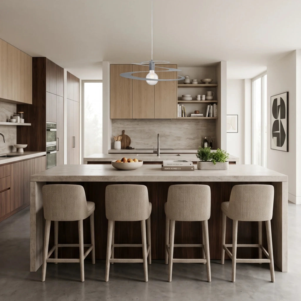 Sospensione Spring 1 Luce Grigia Altezza Regolabile Luceart Design