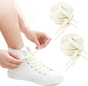 Viti per sneaker in poliestere - 160 cm - 8mm - 4 viti - viti per sneaker - viti sportive di alta qualità - parti di ricambio per viti sportive - viti per scarpe da sport e casual in tela bianca