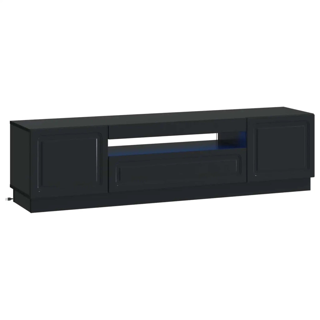 Mobile TV LED Nero Legno ingegnerizzato 897786