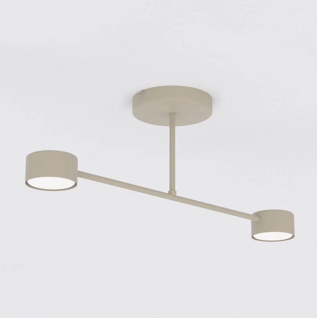 Lampada da soffitto HALO beige 2xGX53 Emibig