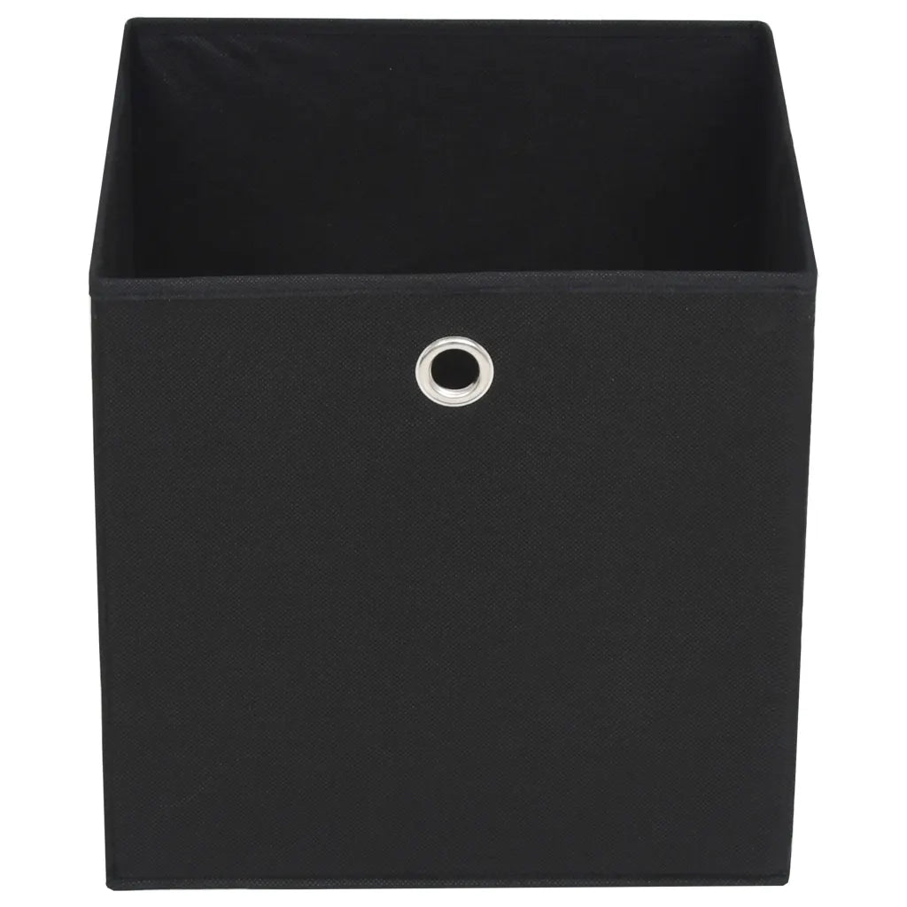 Contenitori 10 pz in Tessuto non Tessuto 32x32x32 cm Nero CFW3996163