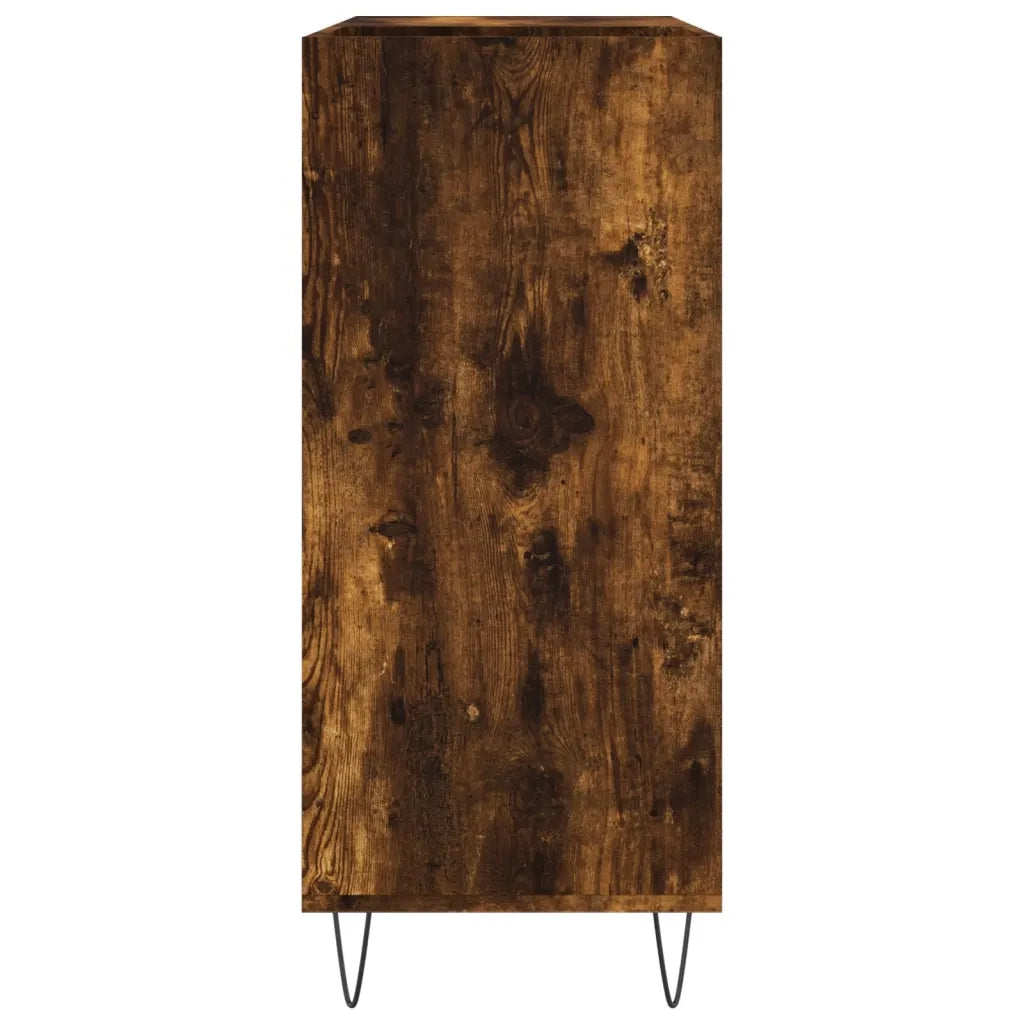 Mobile Porta Dischi Rovere Fumo 84,5x38x89 cm Legno Multistrato CFW2386486