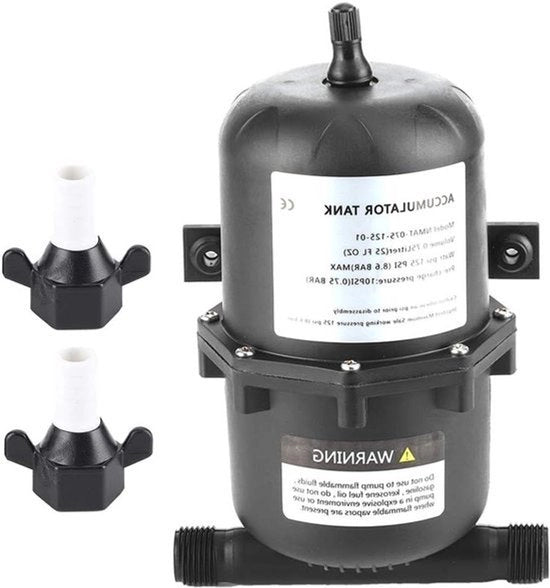 Accumulatore Druk Tanque Pomp Idraulica Regolazione Flusso 0,75 L 125 PSI Acqua Impermeabile per Marine RV Barca.