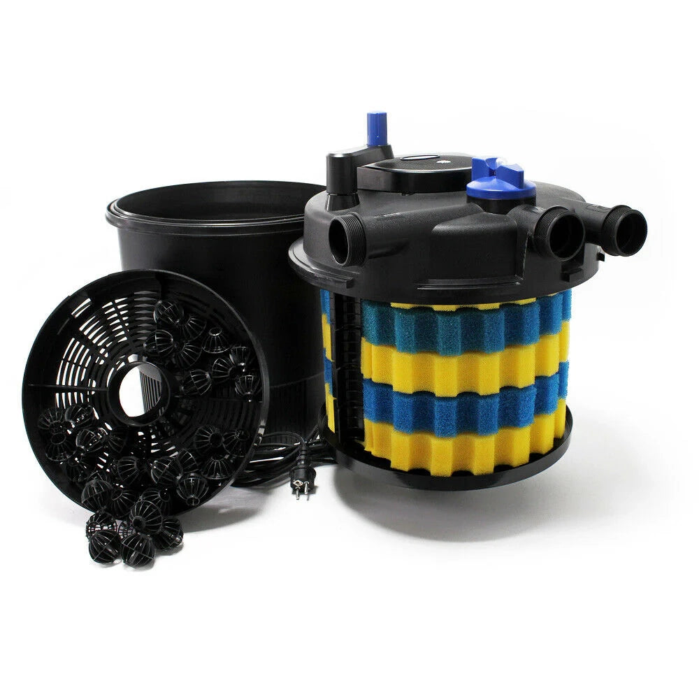 Kit per laghetto da 12000 litri luce UVC da 11 watt pompa da 10000 l/h tubo da 10 m kit di filtrazione 16_0001920