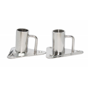 BASE PER CANDELIERE INOX DRITTA 6° TILTED BASES FOR STANCHION Ø MM.25