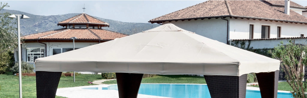TOP RICAMBIO PER GAZEBO LEGNO 3X4 POLIEST VERDE- I GIARDINI DEL RE- 1,0 pz