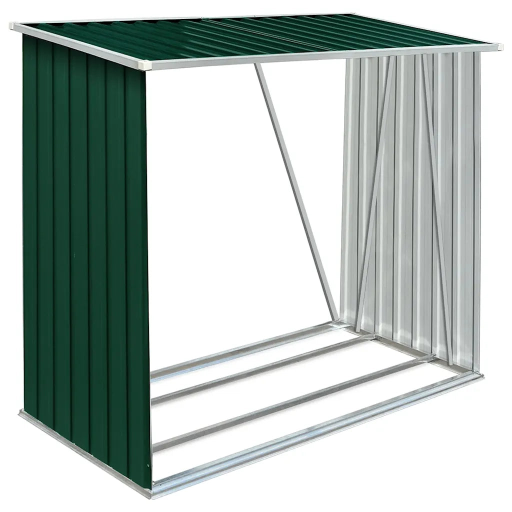 Capannone da Giardino in Acciaio Zincato 163x83x154 cm Verde 47089