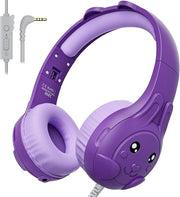 Cuffia per bambini con cavo - Cuffia per bambini - Cuffia per computer con cavo - Regolazione del volume sicura - Scuola - Tablet - Laptop - Viaggi - Ascolto di musica