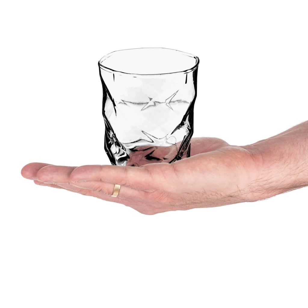 Set regalo da 6 bicchieri KADAX per whisky, bevande, succhi di frutta e acqua, 330 ml