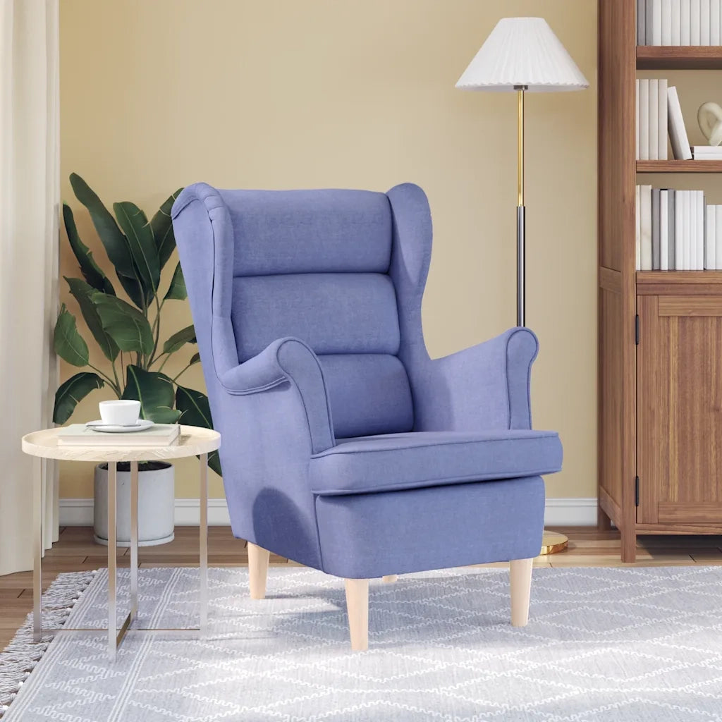 Poltrona | Sedia Relax Jeans Blu 74x84x100 cm Tessuto