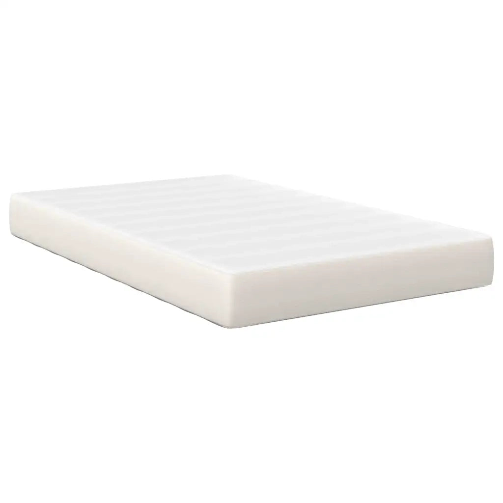 Materasso-Materasso per letto Crema 120 x 190 cm Tessuto