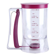 Dispensatore di impasto per torte 900 ml - Manuale - Plastico sicuro per alimenti - Attrezzo da forno - Per cupcakes/wafel - Dosaggio semplice - Dispensatore di impasto