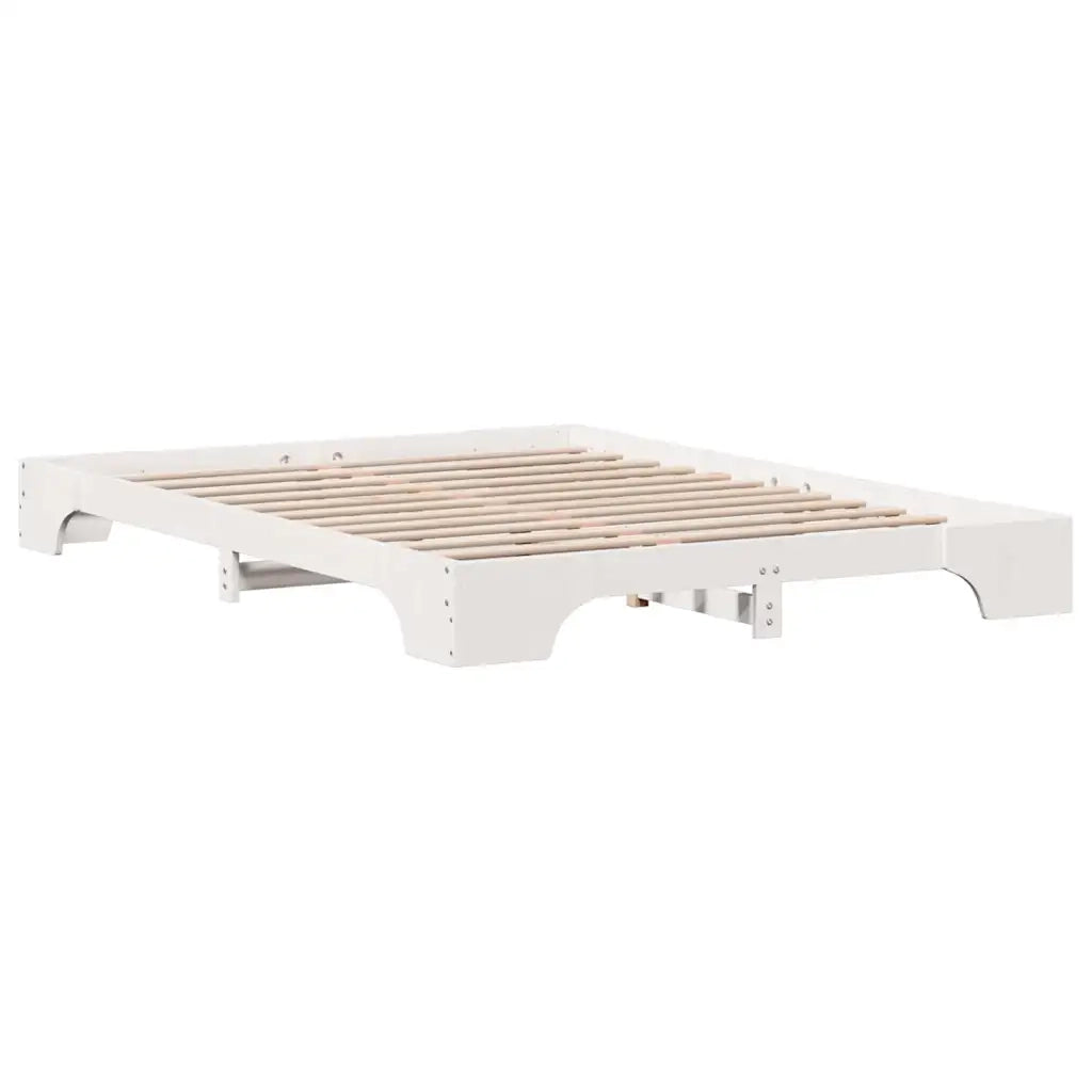 Struttura del letto-Giroletto-Rete del Letto Bianco 140 x 200 cm Pino massello 276403