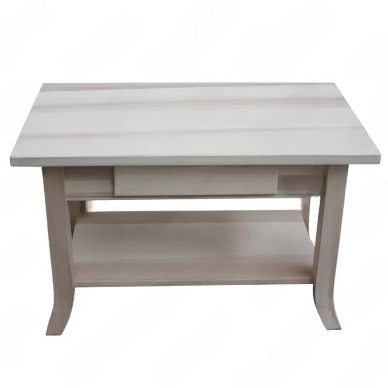 Tavolino in legno massello 1 cassetto tinta noce misura l.80 p.47 h.50 (722) - Mobili 2G