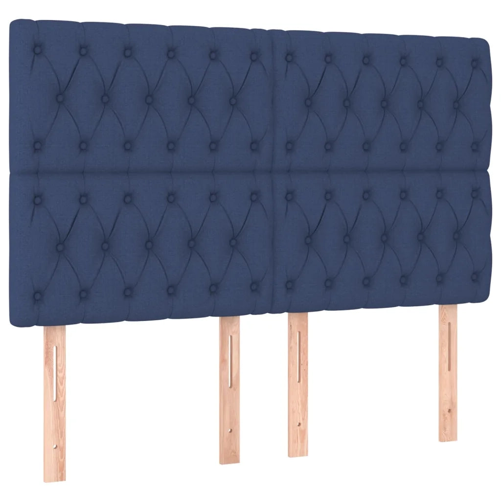 Giroletto a Molle con Materasso Blu 140x200 cm in Tessuto 3128211