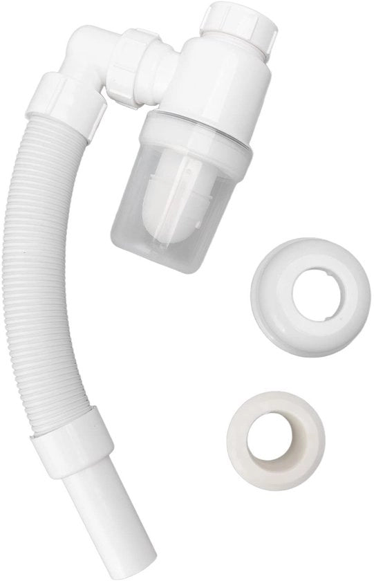 Flessibile tubo di scarico adattabile - Rilievo anti ostruzione - Drenaggio ad acqua - Doccia mobile - Pacchetto di gomma rimovibile - Materiale ABS duraturo - Canale di scarico