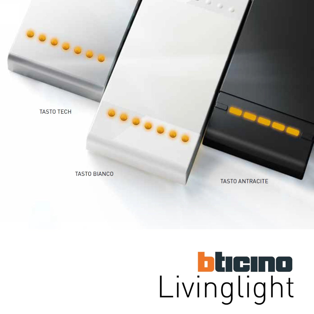Bticino livinglight supporto scatola plastica blu 7 moduli ln4707