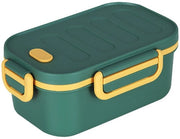 Lunchbox per adulti con distributore, 1000 ml, impermeabile, per adulti, per uomini e donne, doppia parete, per ufficio, lavoro, picnic (verde)