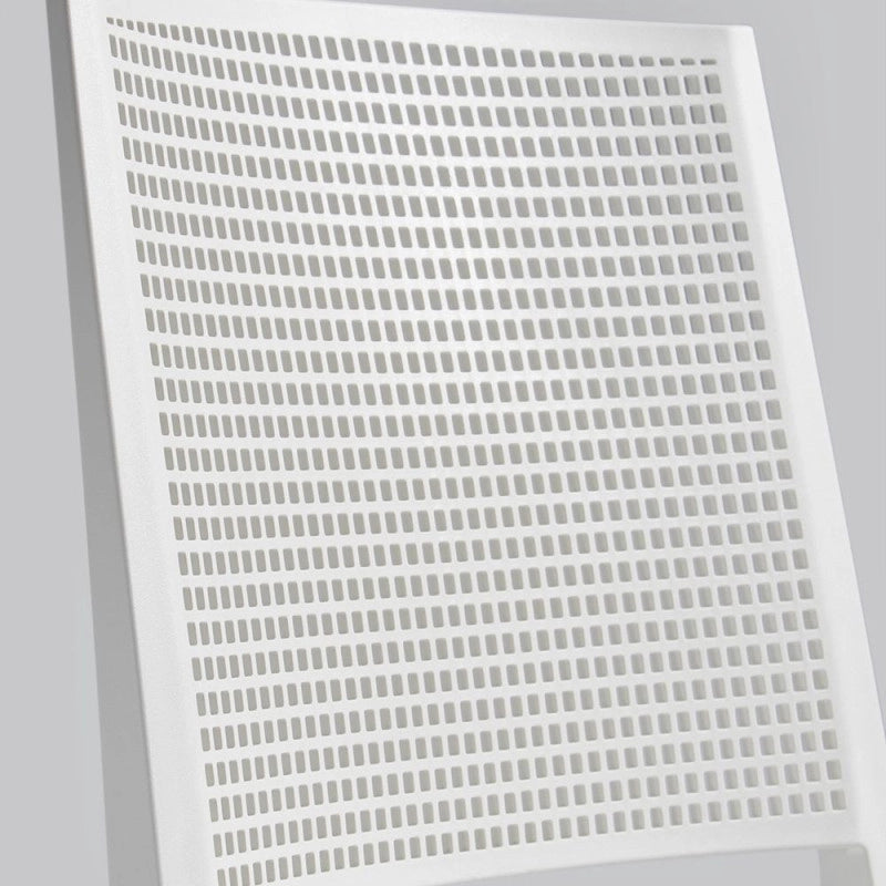 Sedia Grid polipropilene grigio set 4 pezzi