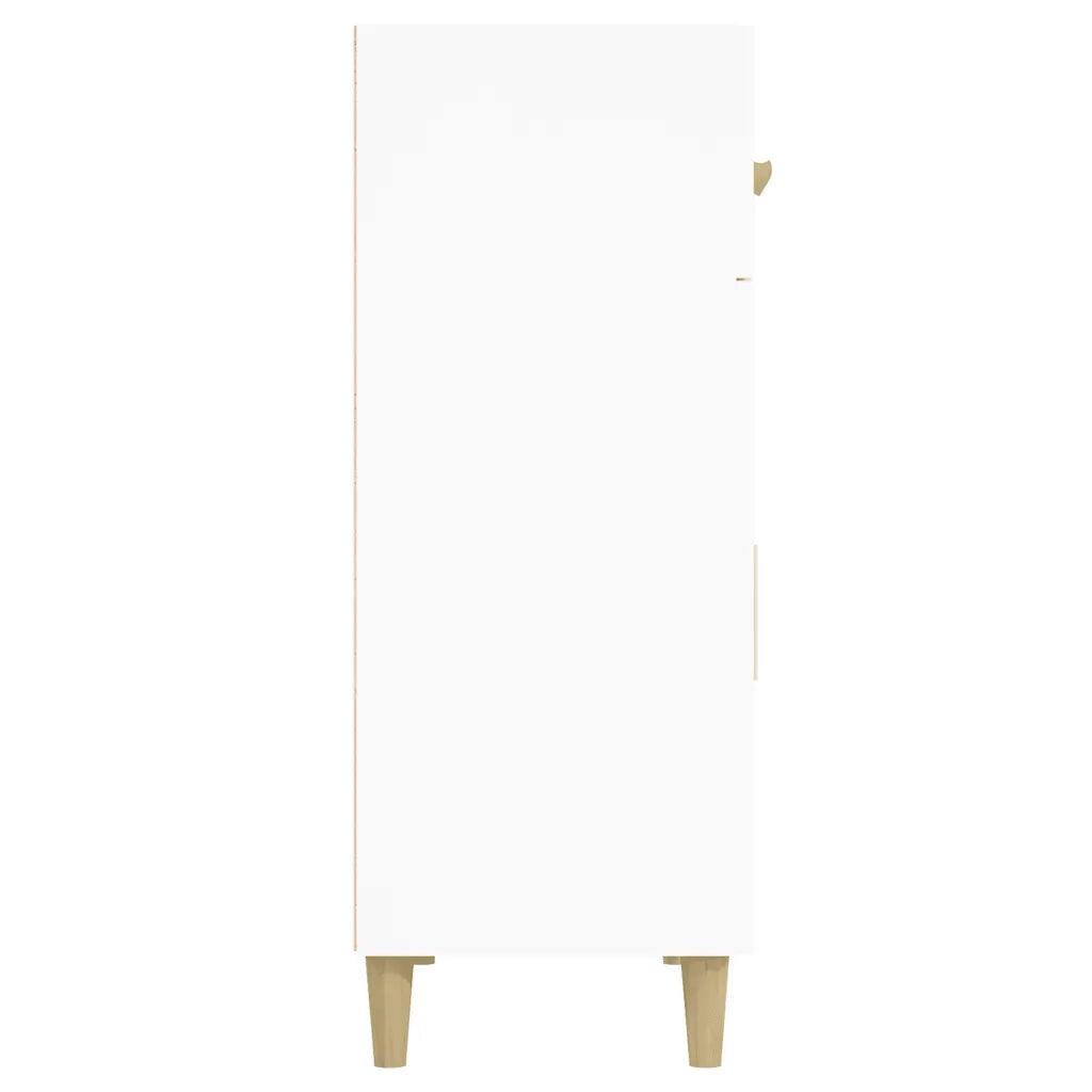 Credenza Bianca 69,5x34x89 cm in Legno Multistrato 812186
