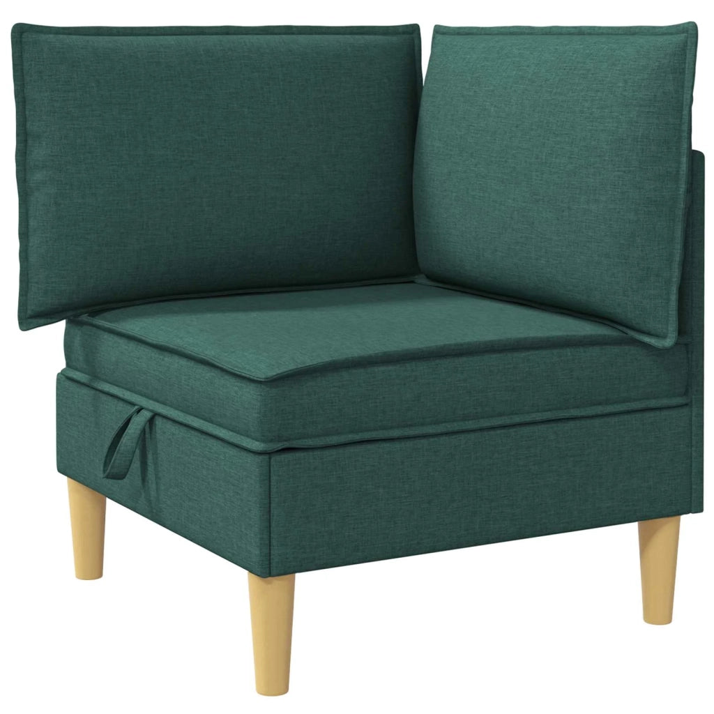 Set di mobili per il soggiorno 5 pcs Verde Scuro Tessuto 3413701