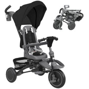 Triciclo 6 in 1 ¨C Xylo ¨C con maniglione di spinta e sedile girevole, nero, 111.5x52x98 cm